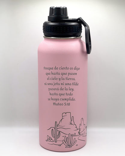 Custom Laser Engraved Sports Water Bottle 32 oz