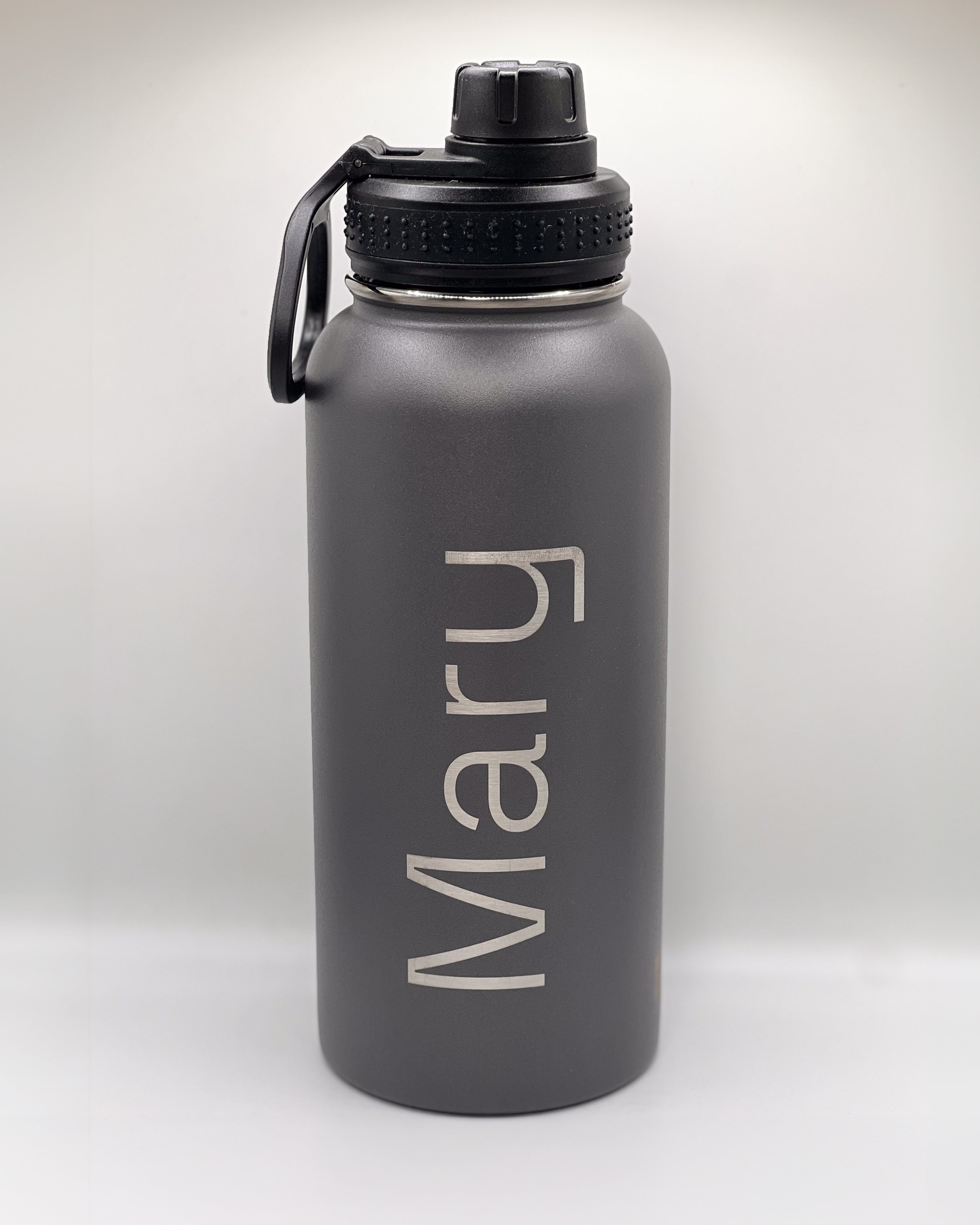 Custom Laser Engraved Sports Water Bottle 32 oz