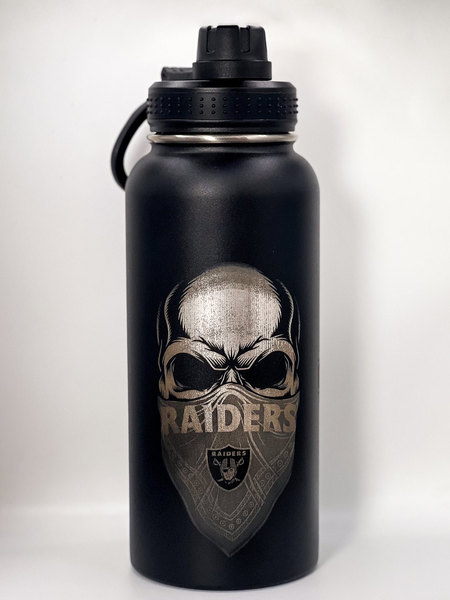 Custom Laser Engraved Sports Water Bottle 32 oz